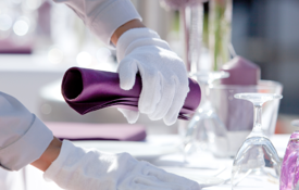 Linen Laundry Catered Event Purple Linens 600X600