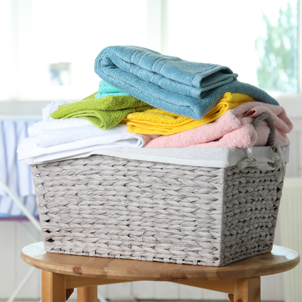 Laundry Basket Grey Basket 600X600